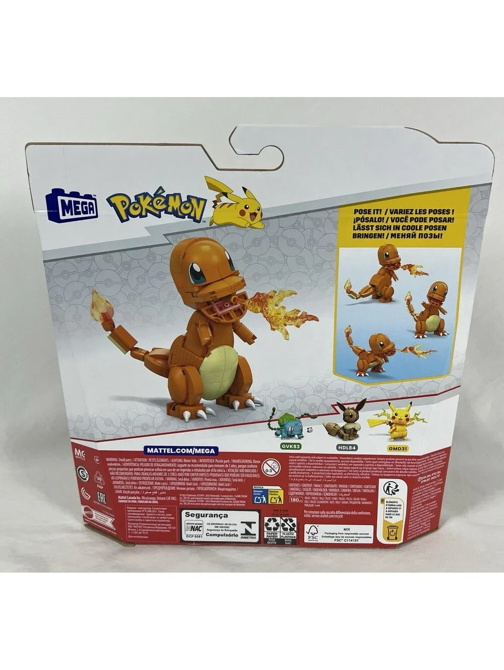 MEGA Pokémon Build & Show Charmander Building Set 180 Pieces Ages 7+